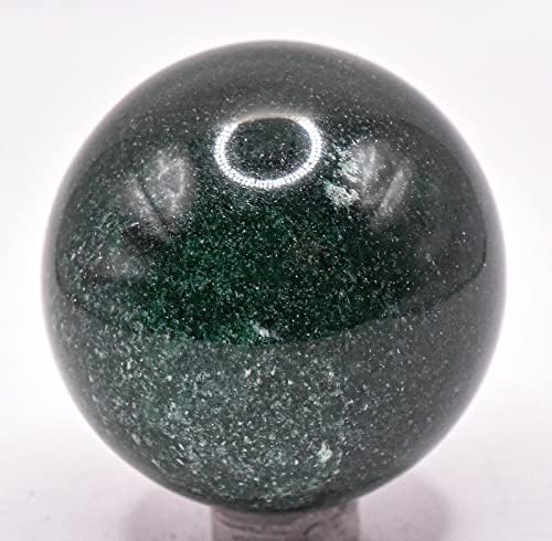 48mm Dark Green Nephrite Jade Sphere with Stand