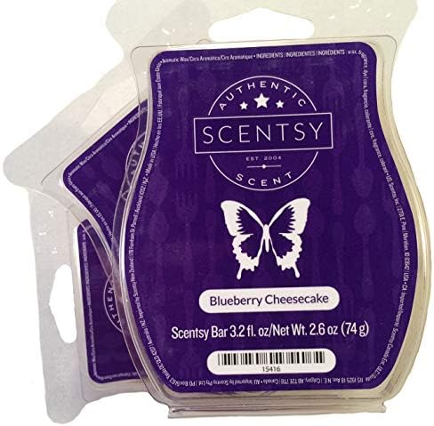 Scentsy Blueberry Cheesecake Bar Candle 3-pack