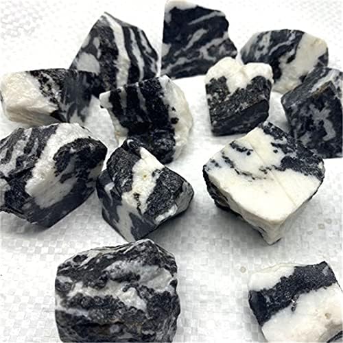 FIDEMM Natural Crystal Rough Zebra Stone for Home Decor
