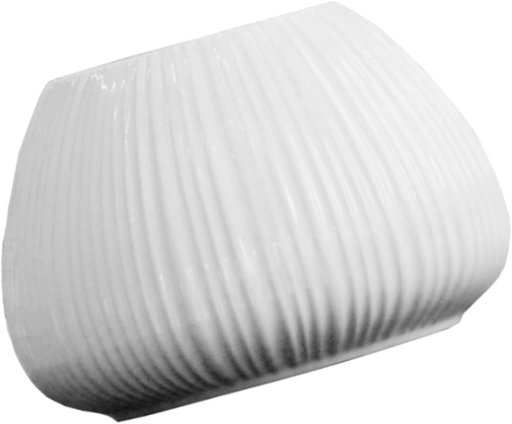 1pc Ceramic Vertical Stripe Flower Vase for Desktop Decor