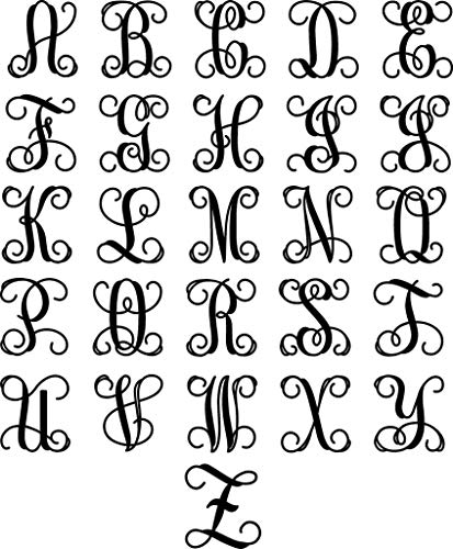 Monogrammed Door Hanger - Square Wreath for Her