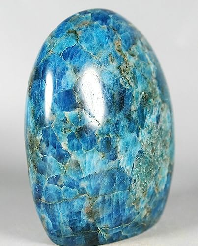 Blue Apatite Crystal Stone - 57 Lb Madagascar Standup Display