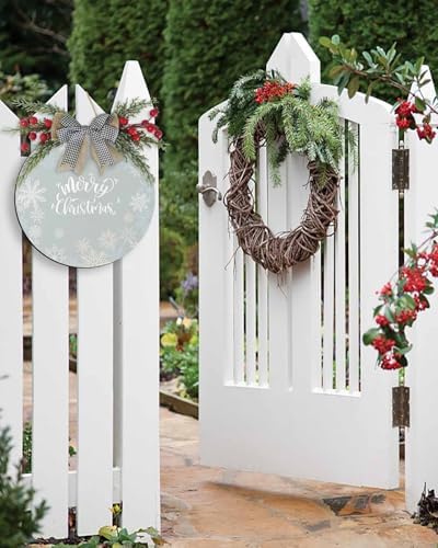 LooPoP Christmas Wreath Welcome Sign Wooden Decor