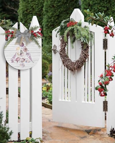 Welcome Sign Christmas Wreath Door Decor