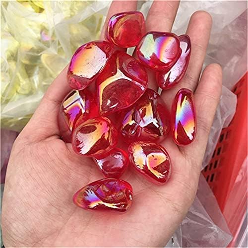 PEKMAR 200g Green Rainbow Angel Aura Quartz Stones
