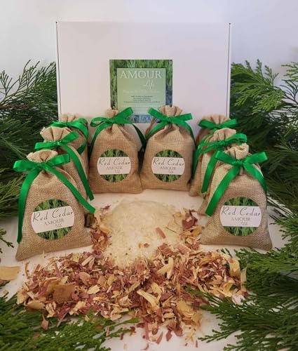 Premium Red Cedar Sachet Gift Box 8 Scented Sachets