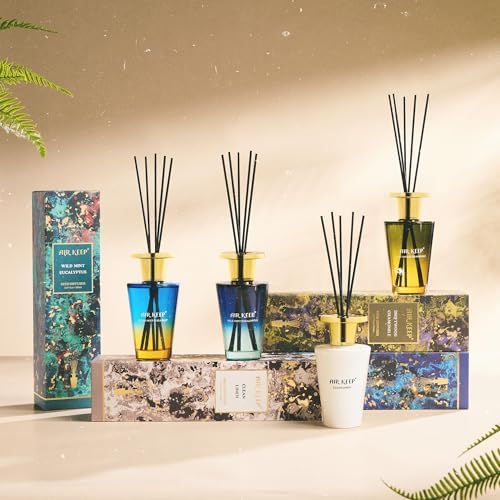 Airkeep Reed Diffuser Set 507 Fl Oz Clean Linen Scent