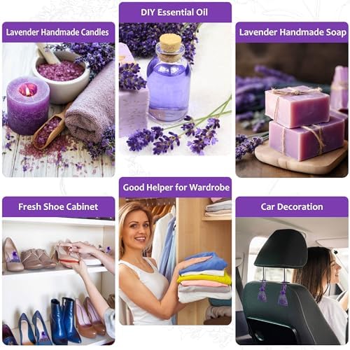 100 Dried Lavender Sachets for Closets and Drawers