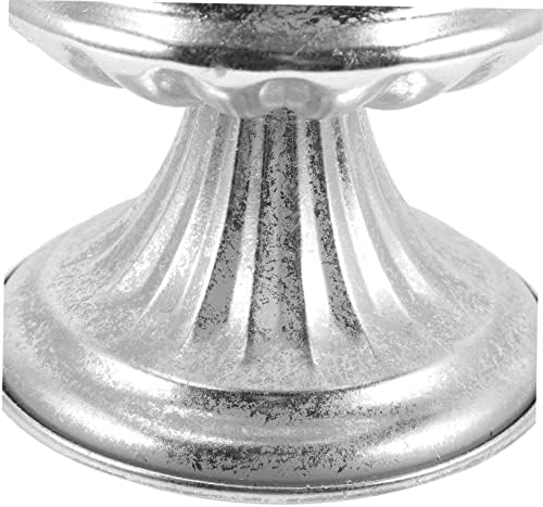 Unique Surface Silver Vase Decor for Plant and Flowers