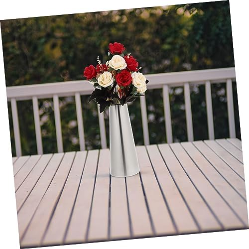 HAKIDZEL Flower Arrangement Stainless Steel Decorative Bow Vase