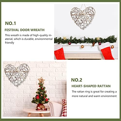 NUOBESTY Heart Shaped Wreath DIY Craft Project