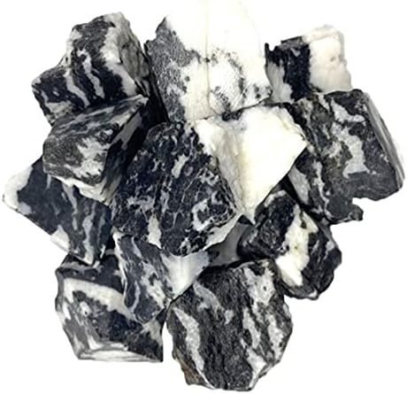 FIDEMM Natural Crystal Rough Zebra Stone for Home Decor