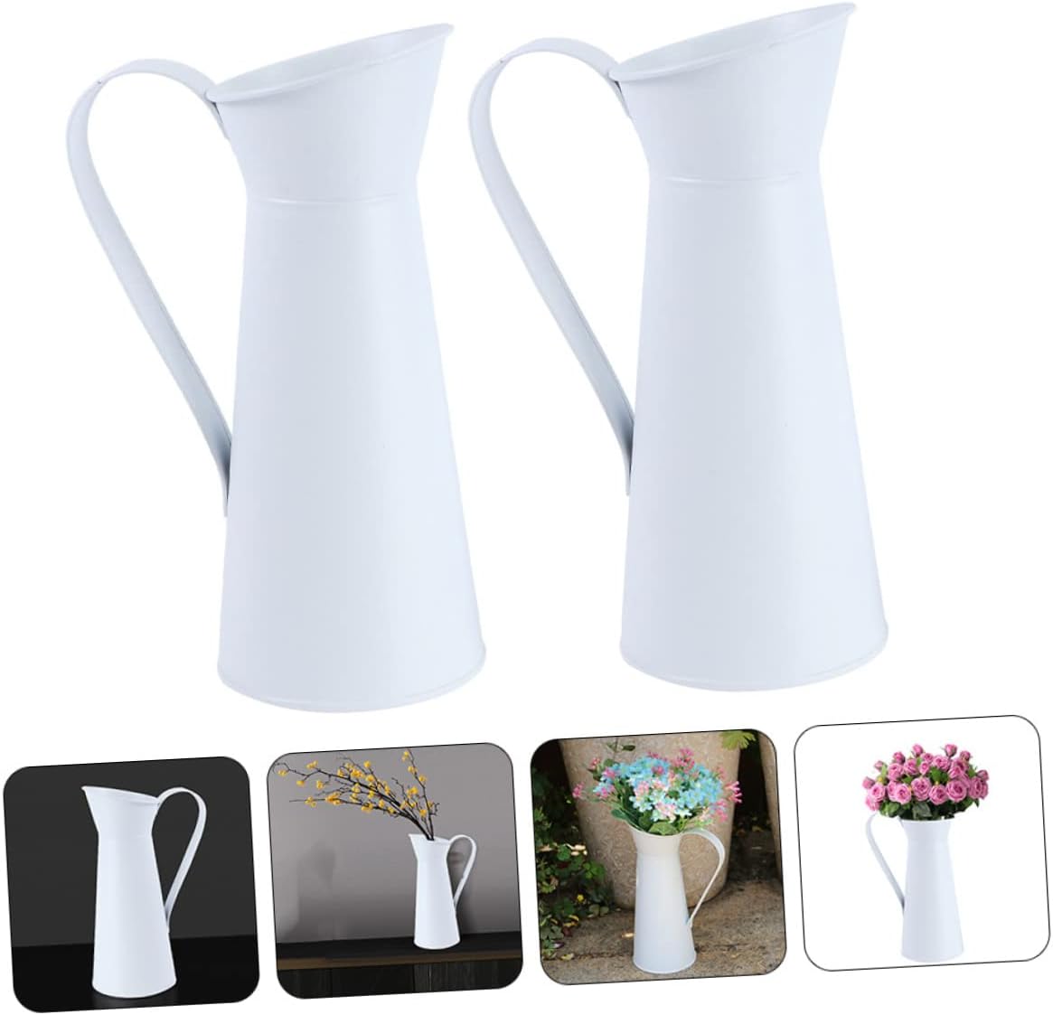 Happyyami Modern Iron Vase for Flower Arrangement