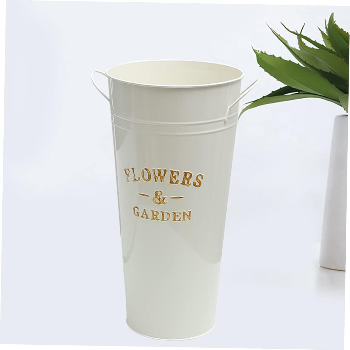 Vintage Flower Bucket Iron Pot for Succulents and Indoor Plants