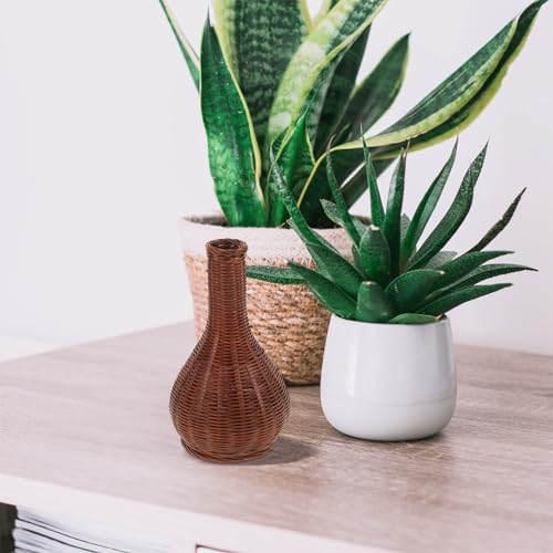 Alipis Rattan Vase for Home Office Decor