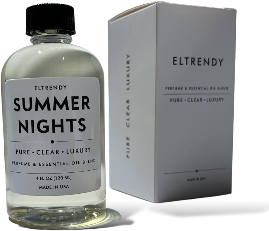 ElTrendy Summer Nights Luxury Aroma Oil Diffuser Refill 4 Fl Oz