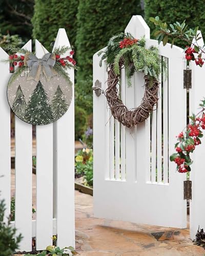 LooPoP Christmas Wreath Welcome Sign Door Decor