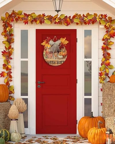 Welcome Sign Fall Thanksgiving Wreath Decorations