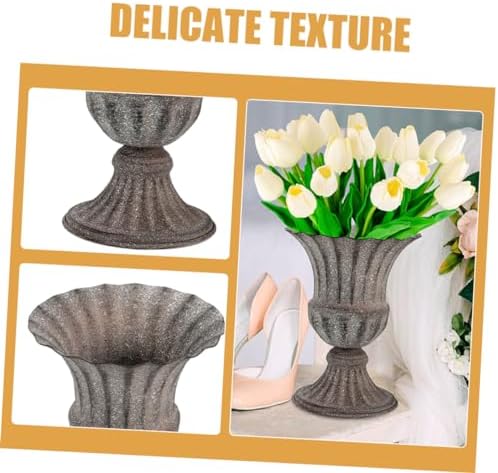 Vintage Style Decorative Metal Flower Vase for Home Table Centerpiece
