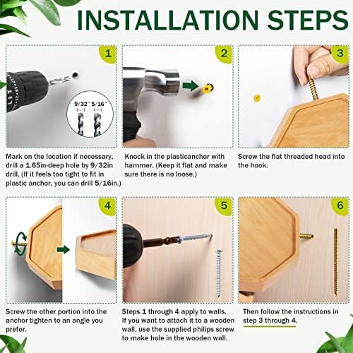 AceList Octagon Floating Shelves Set of 3