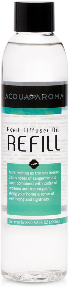 Acqua Aroma Summer Breeze Reed Diffuser Oil Refill 68 FL OZ