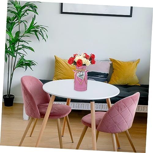 Balacoo Pink Iron Bucket Flower Arranger