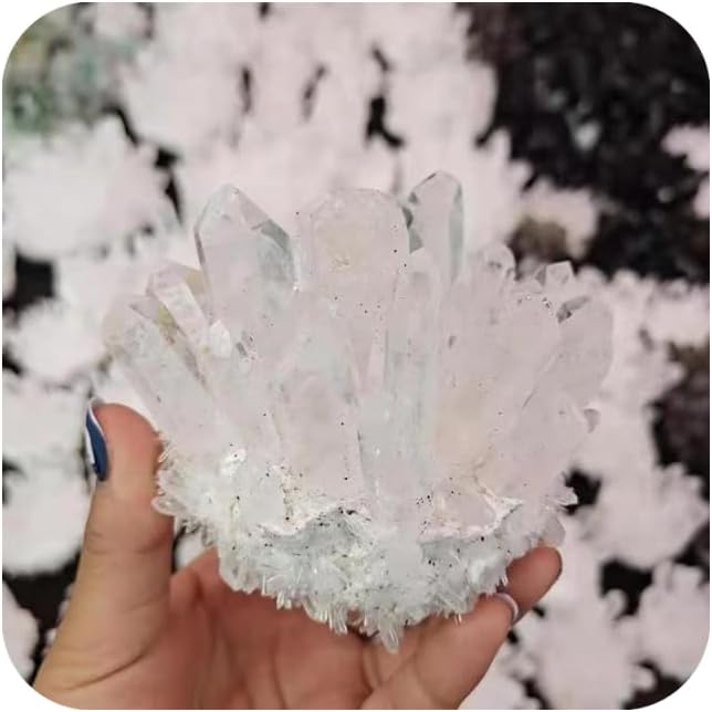Natural Healing Clear Quartz Rock Cluster Gift for Feng Shui Decor