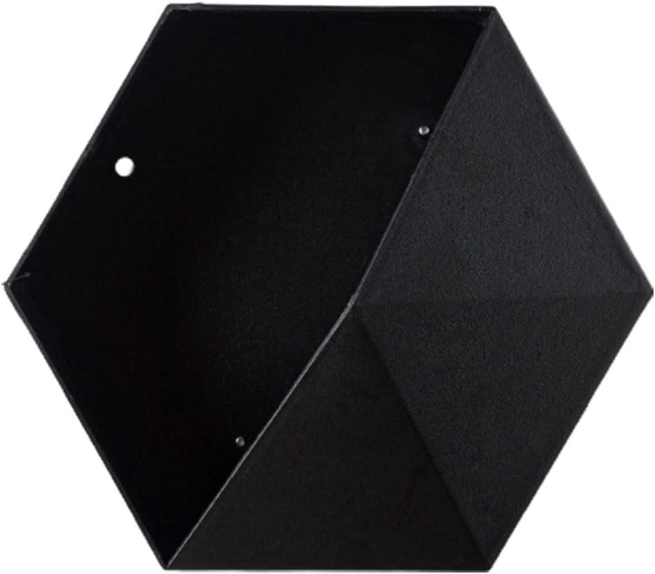 BEIJIALY Hexagonal Floating Wall Shelves - Black