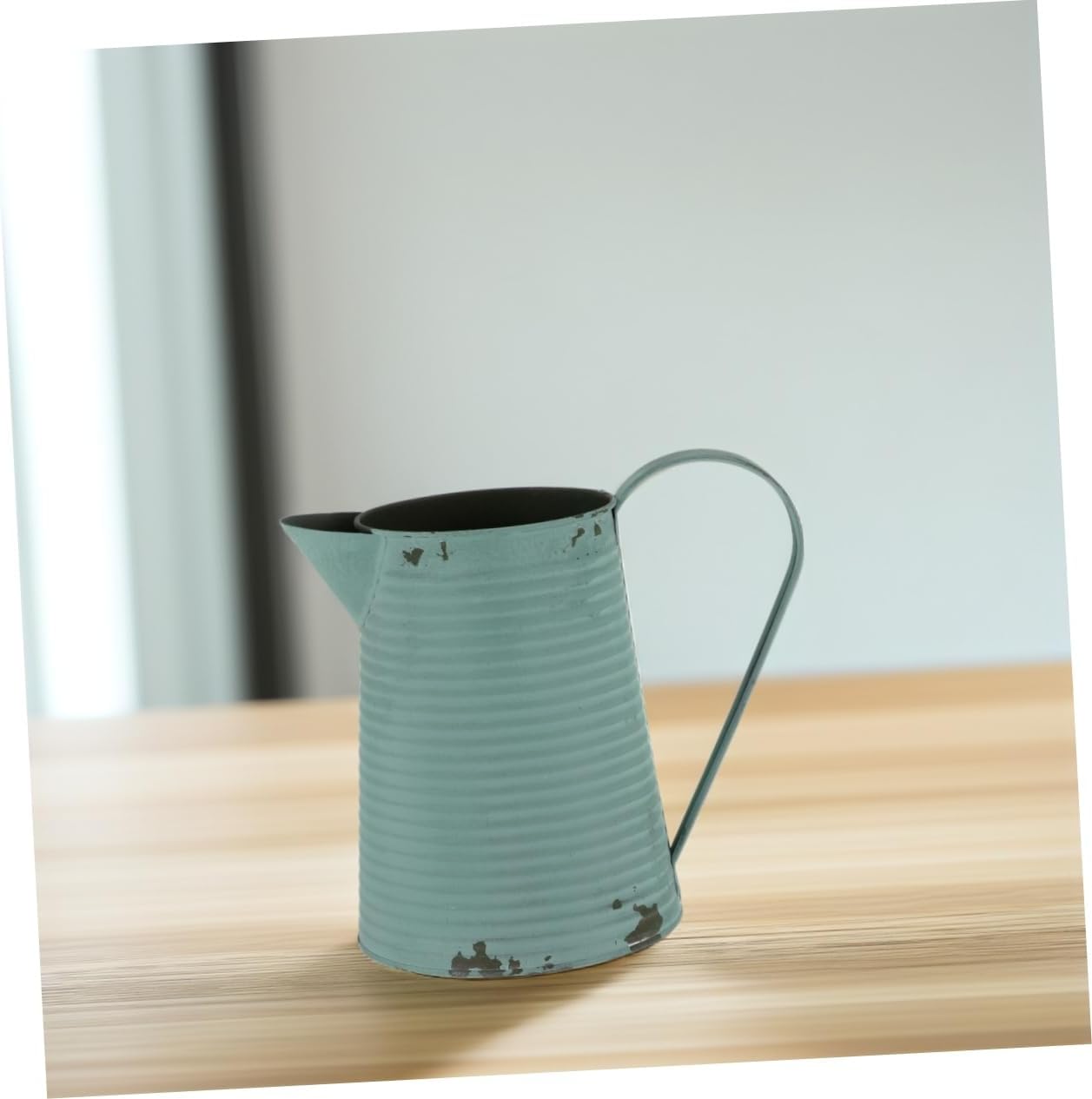 Vintage Iron Flower Pot Handle Rustic Decorative Planter for Home and Garden