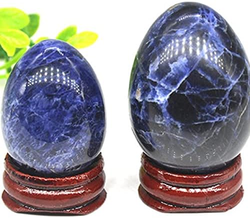 YEAHSO Pink Rhodonite Crystal Stone Egg Shape Decor