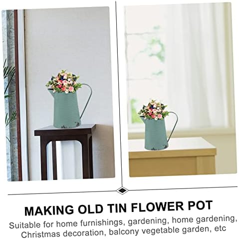 Unique Flower Storage Pot with Pitcher Handle for Garden Decor