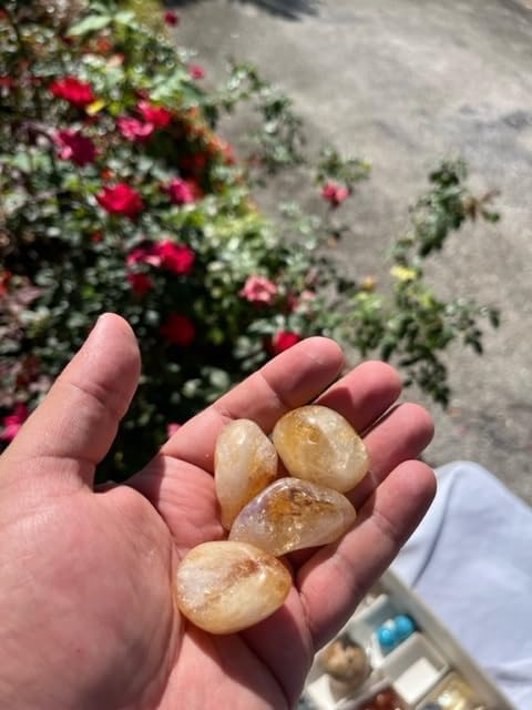 Special0213 Orange Citrine Tumbled Stones for Fountain