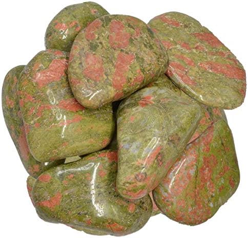 5 lbs Unakite Tumbled Stones for Fountains and Crafts