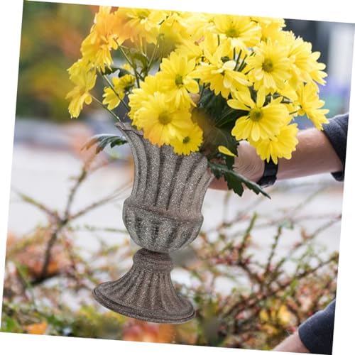 Vintage Style Decorative Metal Flower Vase for Home Table Centerpiece