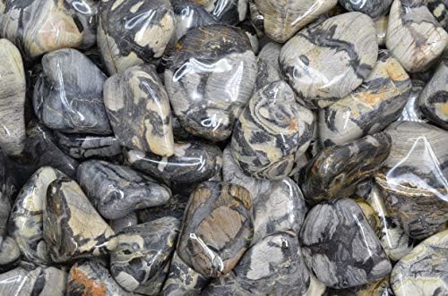 Fantasia Silver Leaf Jasper Stones 18 Lbs - 15 to 225 Inches