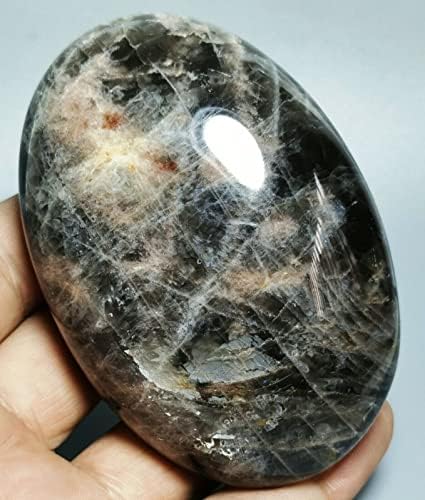 Orbicular Black Moonstones Reiki Stone Druzy Slab
