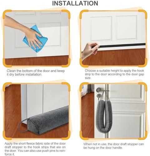 KingBaas Weather Stripping Door Seal - Draft Stopper Under Door