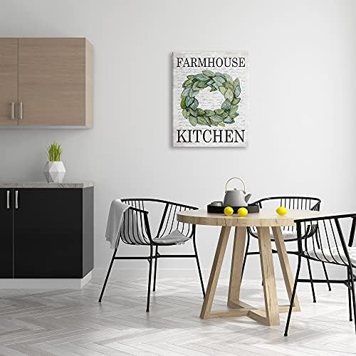 Stupell Industries Farmhouse Kitchen Wreath Wall Art 24x30 Grey