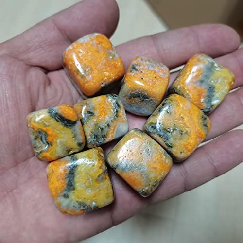 Crystal Bumblebee Cube Stones for Reiki and Home Decor