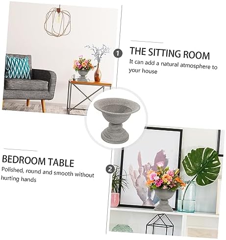 POPETPOP Vintage Metal Flower Vase for Home Decor