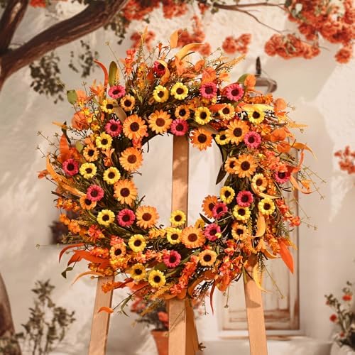 Waipfaru Fall Wreath 22 Inch Door Decor