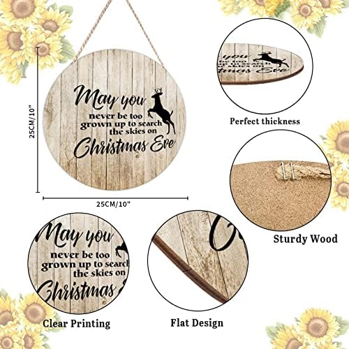 Farmhouse Front Door Hanger Funny Wood Sign 10x10