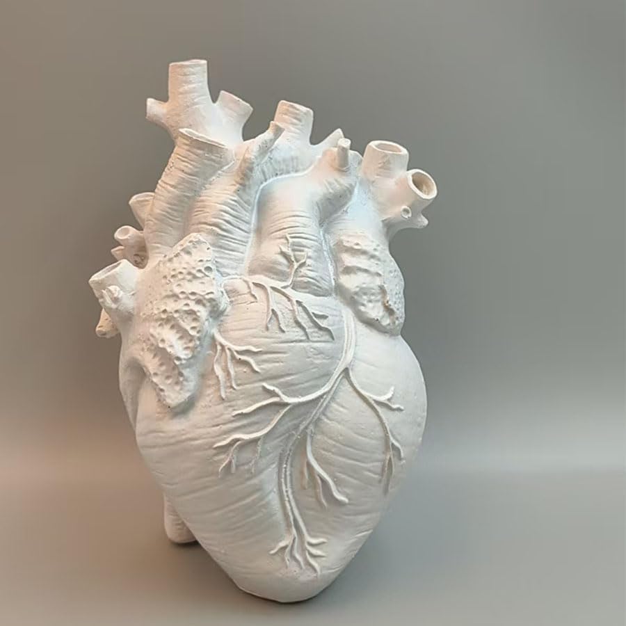 Heart Vase Gothic Anatomical Resin Flower Pot for Home Decor