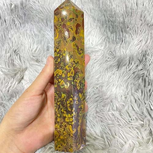 KemneT Natural Crystal Quartz Obelisk for Room Decoration