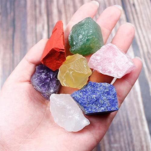 Natural 7 Raw Stones Rough Quartz Crystal Unpolished Collection