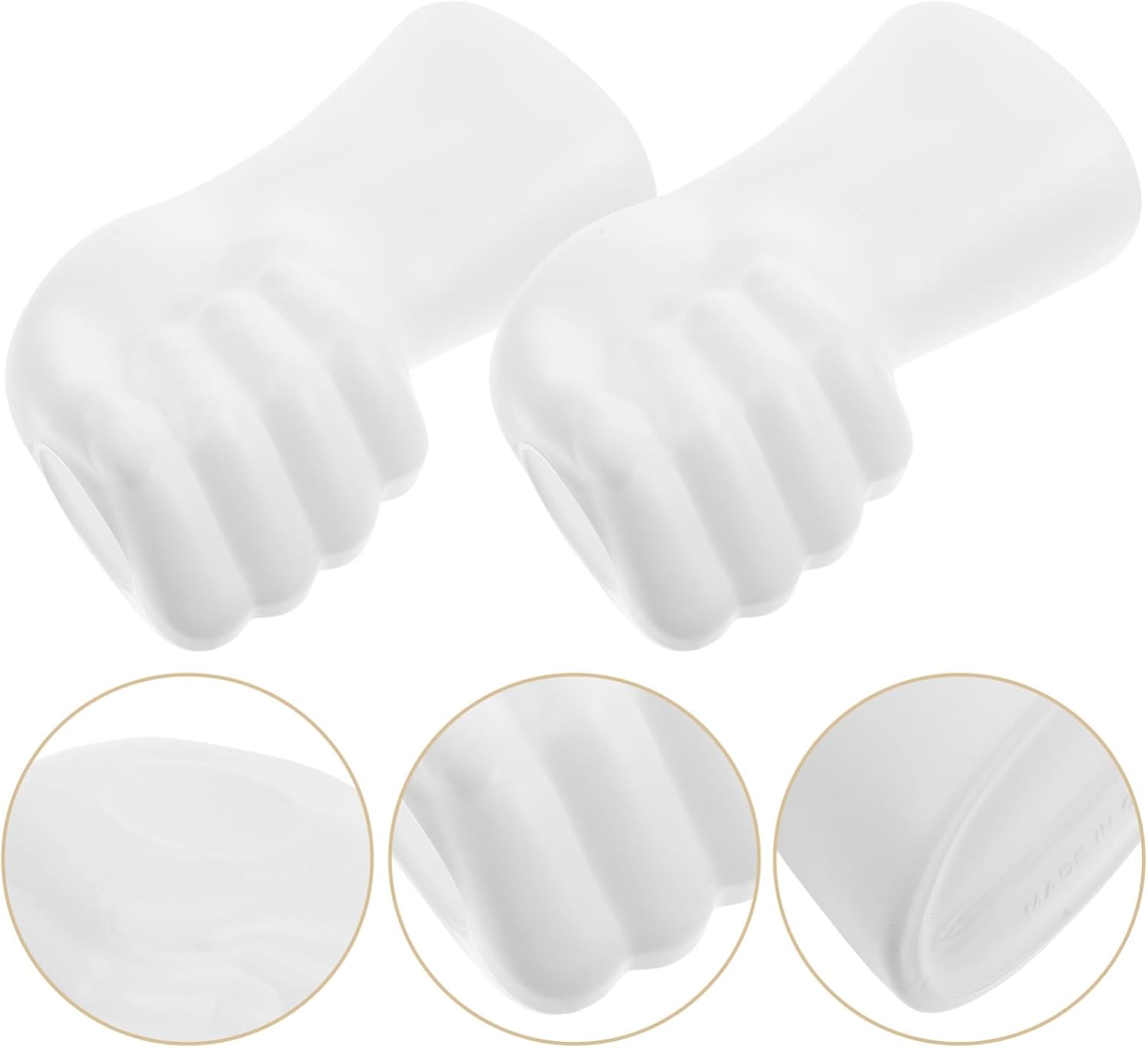 2pcs Modern Hand Shape Plastic Vases for Home Office Decor