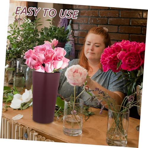 CIMAXIC Flower Bucket Stand Triangular Display Vase Home Centerpiece