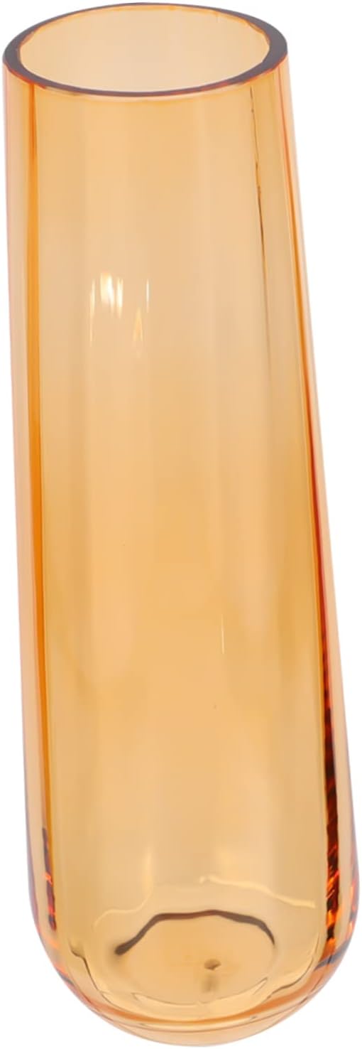 PRETYZOOM 1pc Modern Glass Vase for Home Office Decor