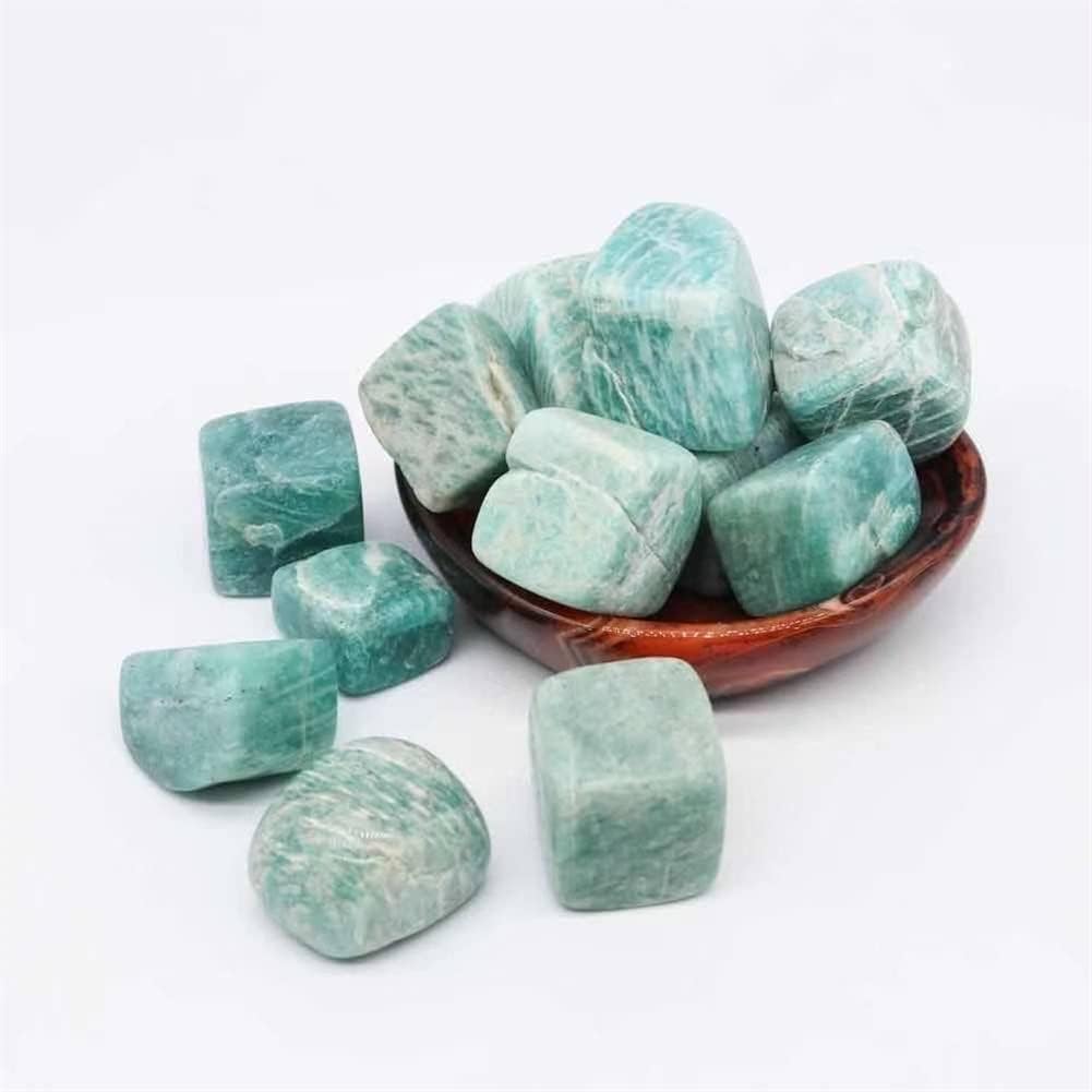 Fangyid Specimen 18mm-22mm Amazonite Tumble Stones 7pc Gift Ornament