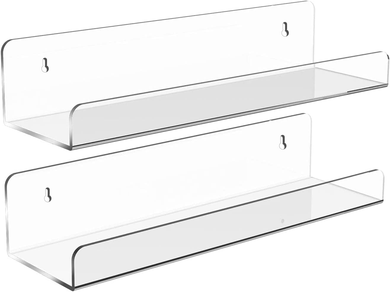 HESIN Acrylic Floating Shelves 2 Pack 15x37x275 Inch